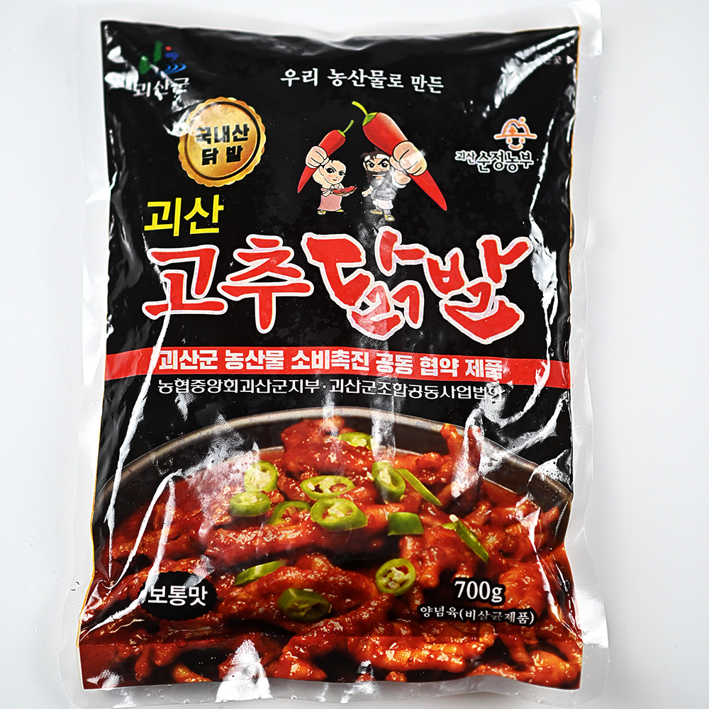 석호네푸드 국물 괴산고추닭발 국내산이라 건강한 매운 뼈없는 무뼈닭발 : 더착한농부