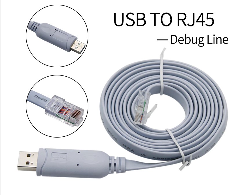 시스코 호환 콘솔 케이블 USB to RJ45 1.8M / 당일출발 : 붐테크