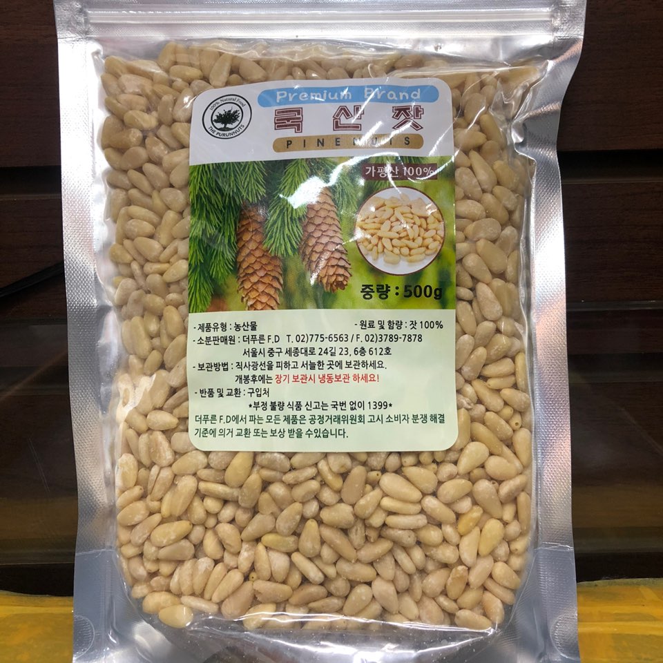 잣, 국산잣, 잣 500g, 국산잣 500g : 더존스푼