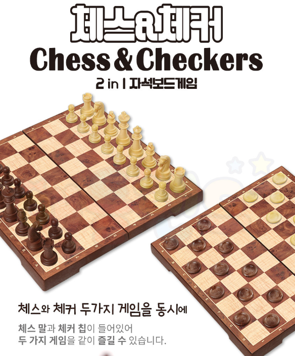 체스 두는법 고전 게임 옛날 추억의 규칙 룰 판 말 하는 법 채스 이름 캠핑보드 용어 자석 : 꿈나무몰