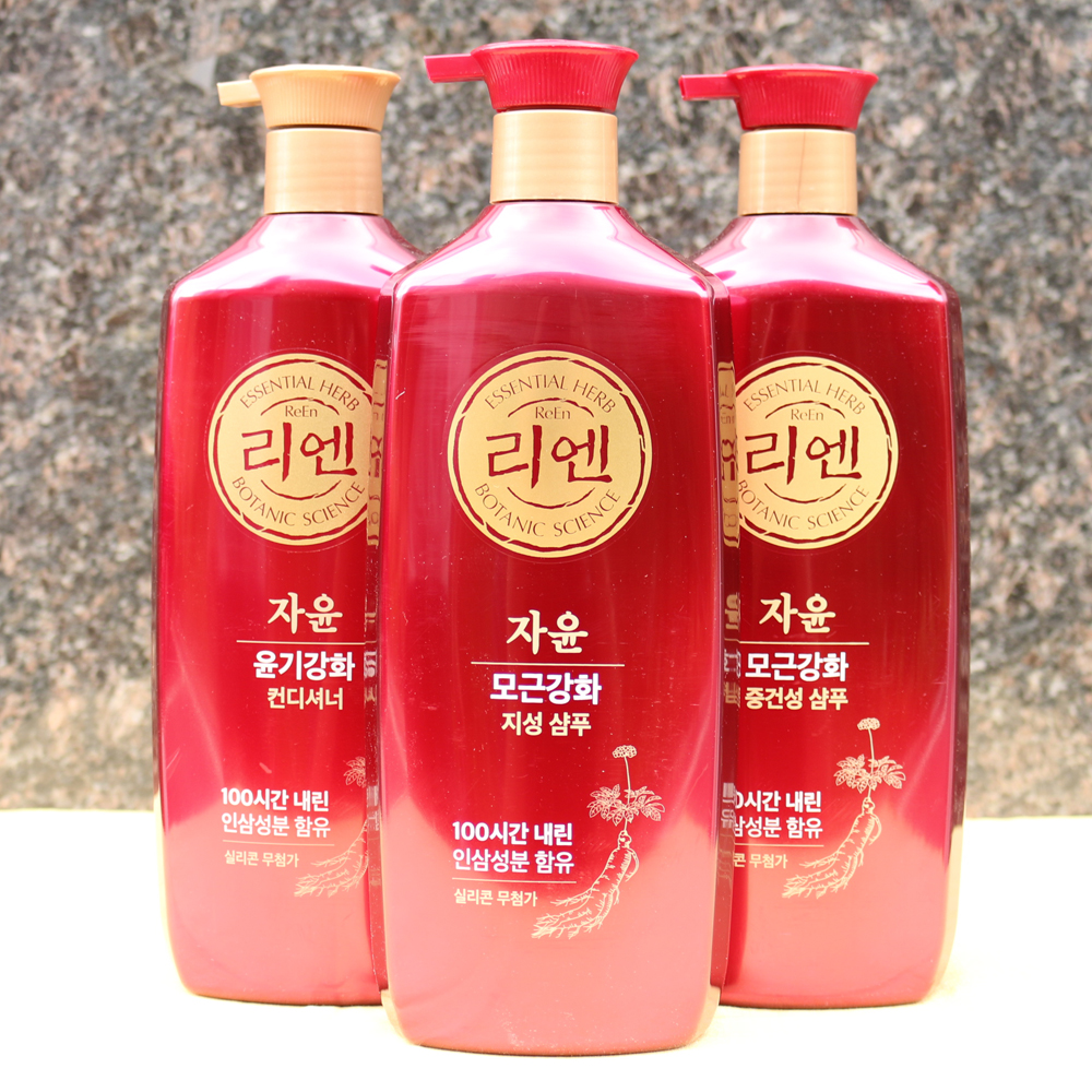 1+1+1 리엔 자윤비책 모근강화 총2850ml 샴푸 린스 중 선택 3개 : skinlove
