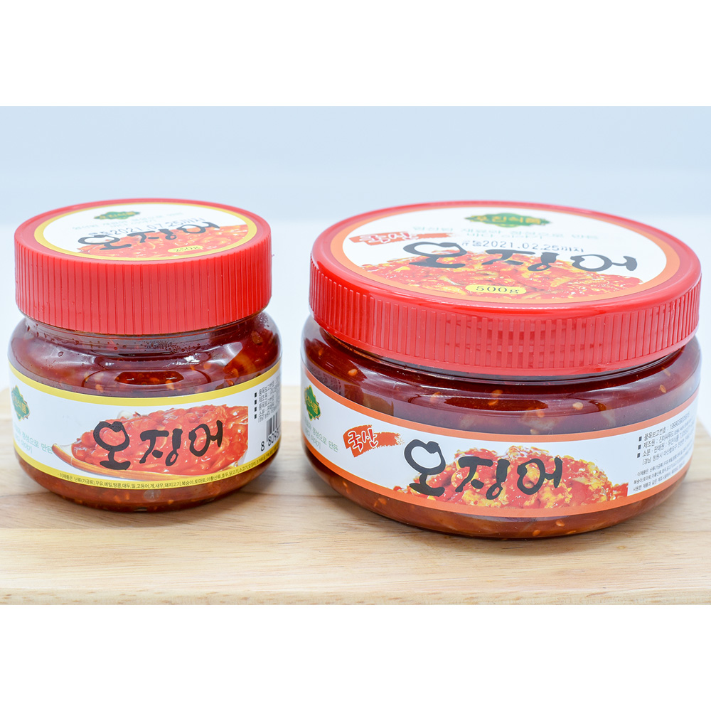 오징어 젓갈 무침 오징어젓 비빔젓갈 쫄깃한 반찬 500g : 씨필드