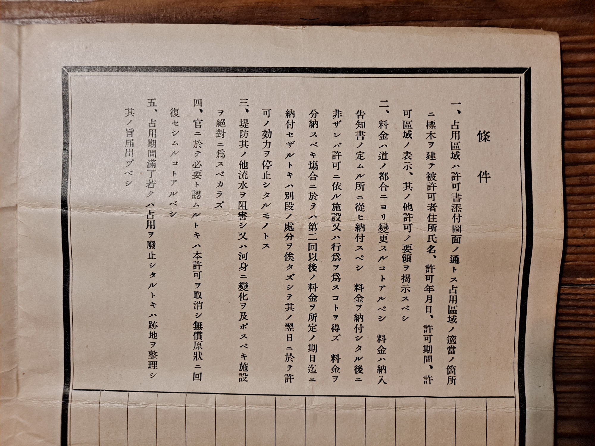 1938년 하천부지 점용허가서 : 덕후상회