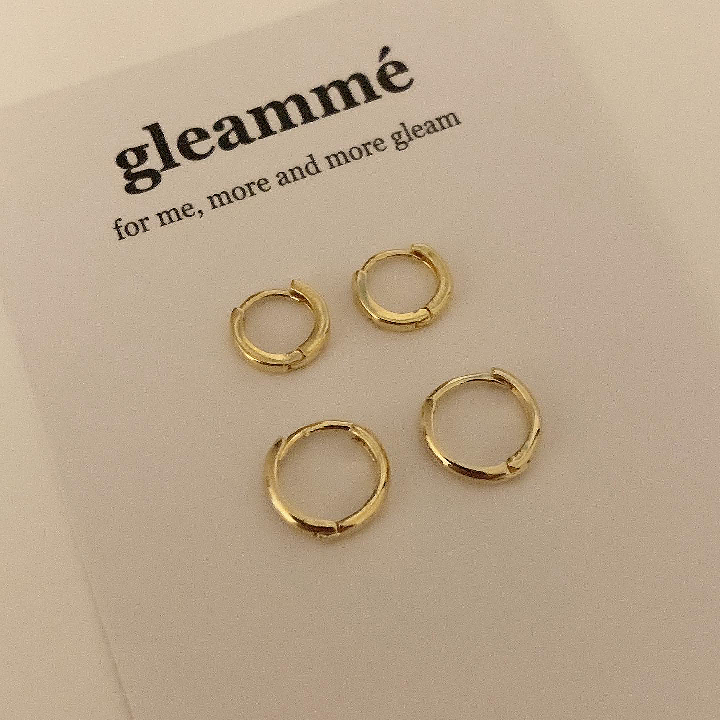(실버925) 데일리 미니 링 귀걸이 (한쌍 제품2개) 7mm, 9mm - 실버,골드 : 글림므gleamme