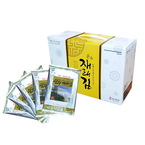 하나맛김 천연소금으로 구운 순수재래김 보령 대천 곱창 전장 김 도시락 아이반찬 김선물세트 : 하나맛김