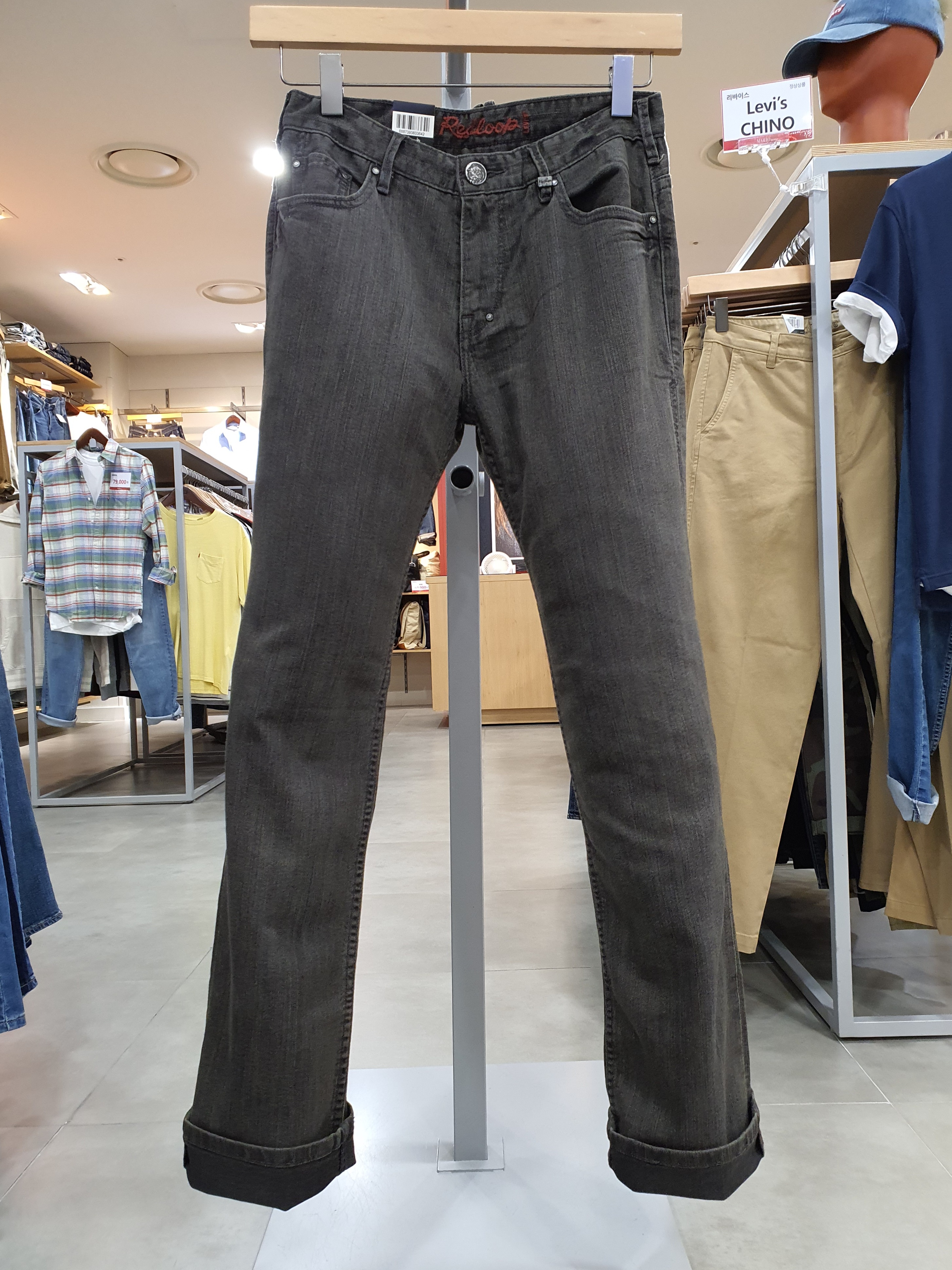 남성 레드루프 그레이 진 (R2708-0008) : 마리오아울렛 리바이스