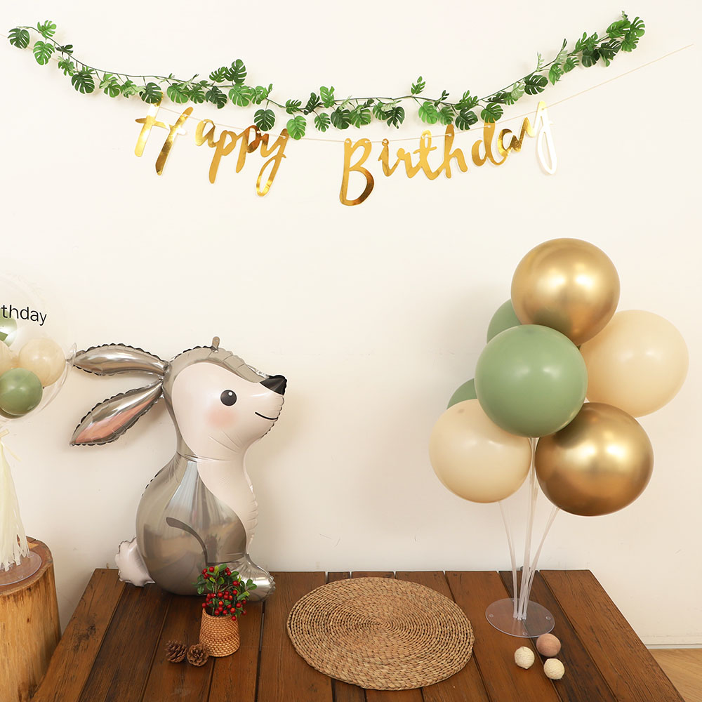 올리브 몬스테라 가랜드 풀세트 토끼포함 생일파티용품 : 쏙쏙마켓