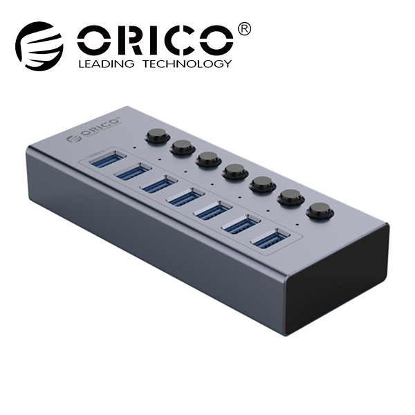 [오리코 국내A/S센터] ORICO BT2U3-7AB 7포트 유전원 충전겸용 USB 3.0 허브 NS-BT7 : N쇼핑 스토어