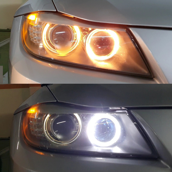 BMW 라이트 엔젤아이 LED 링마커 전조등 차폭등 램프 전구 H8 H11 소켓 : 후니즈 HUNIZ