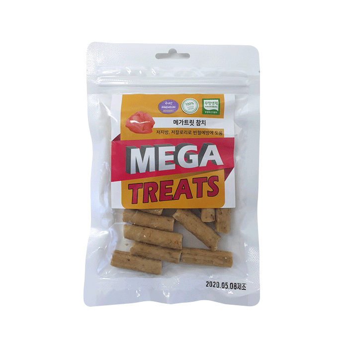 [국내산]NEW 메가트릿 국내산 애견간식 참치 100g : 토리토이