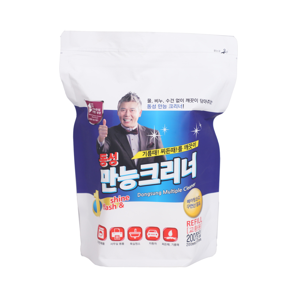 동성 만능크리너 200매 8개 1박스 만능물티슈 : 엠케이클린
