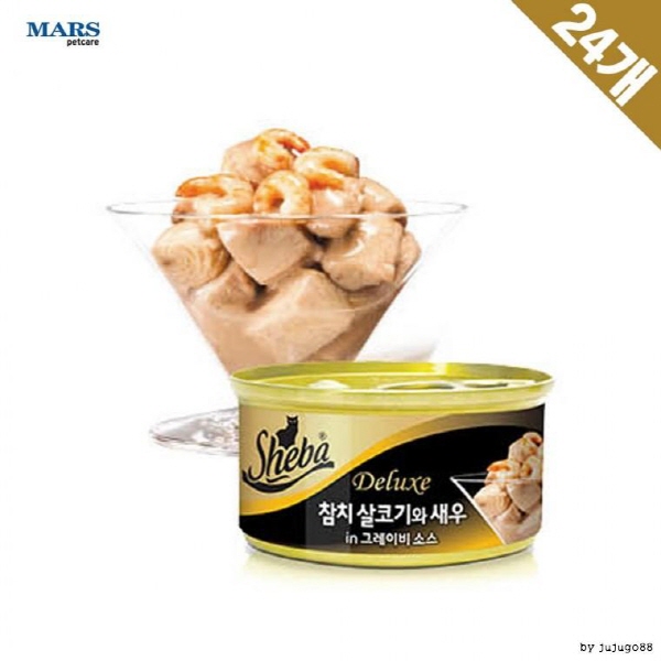 매력적인 맛과 향 고양이 캔 참치살코기n새우 24캔 : 제이엔팩토리