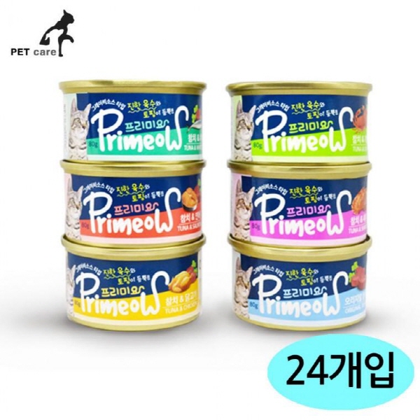 프리미요 80g 고양이캔 6종 (24개세트) : 제이엔팩토리
