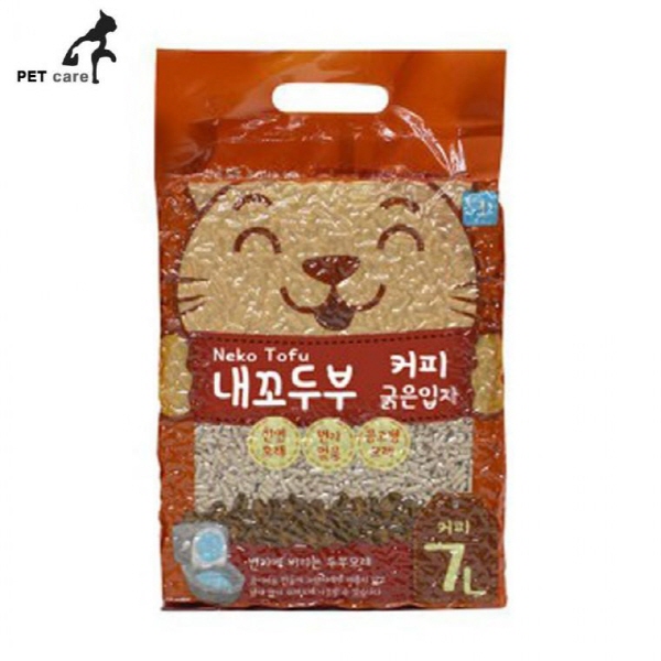 내꼬두부 굵은입자 고양이모래 7L (커피) : 제이엔팩토리
