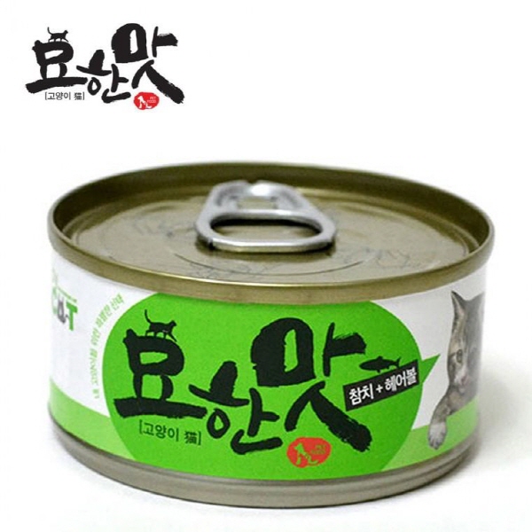 바이켓 묘한맛 고양이캔 (참치 헤어볼) 80g (간식캔) : 제이엔팩토리