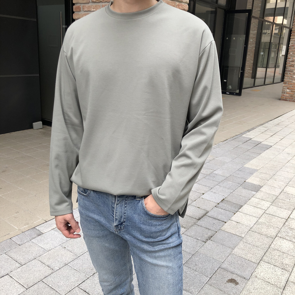10수 긴팔티 쭉티 무지 오버핏 : 놈181