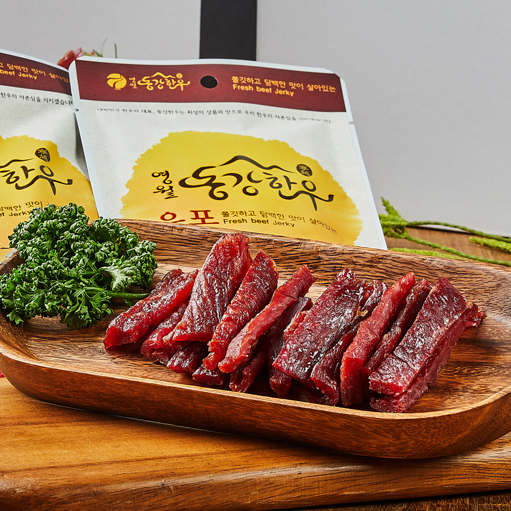 영월동강한우 육포선물세트 300g (50g x 6개) : 영월동강한우