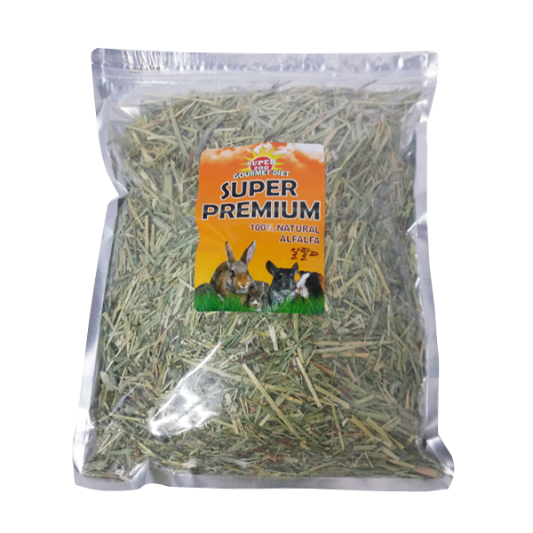 슈퍼주 슈퍼 프리미엄 한입크기 알파파 500g/ 토끼 기니 햄스터 친칠라 자연간식 건초 : 햄스터스쿨