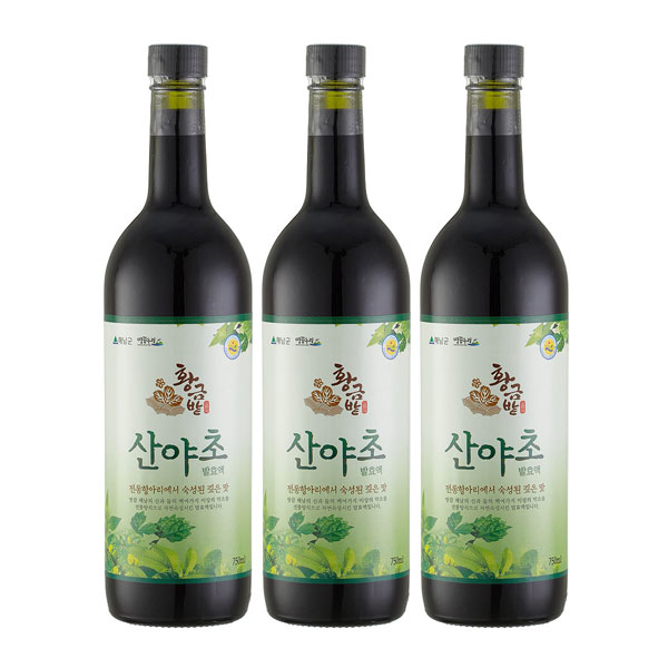 [해남산야초]5년숙성! 산야초 발효액 750ml x 3병 : 남도사랑