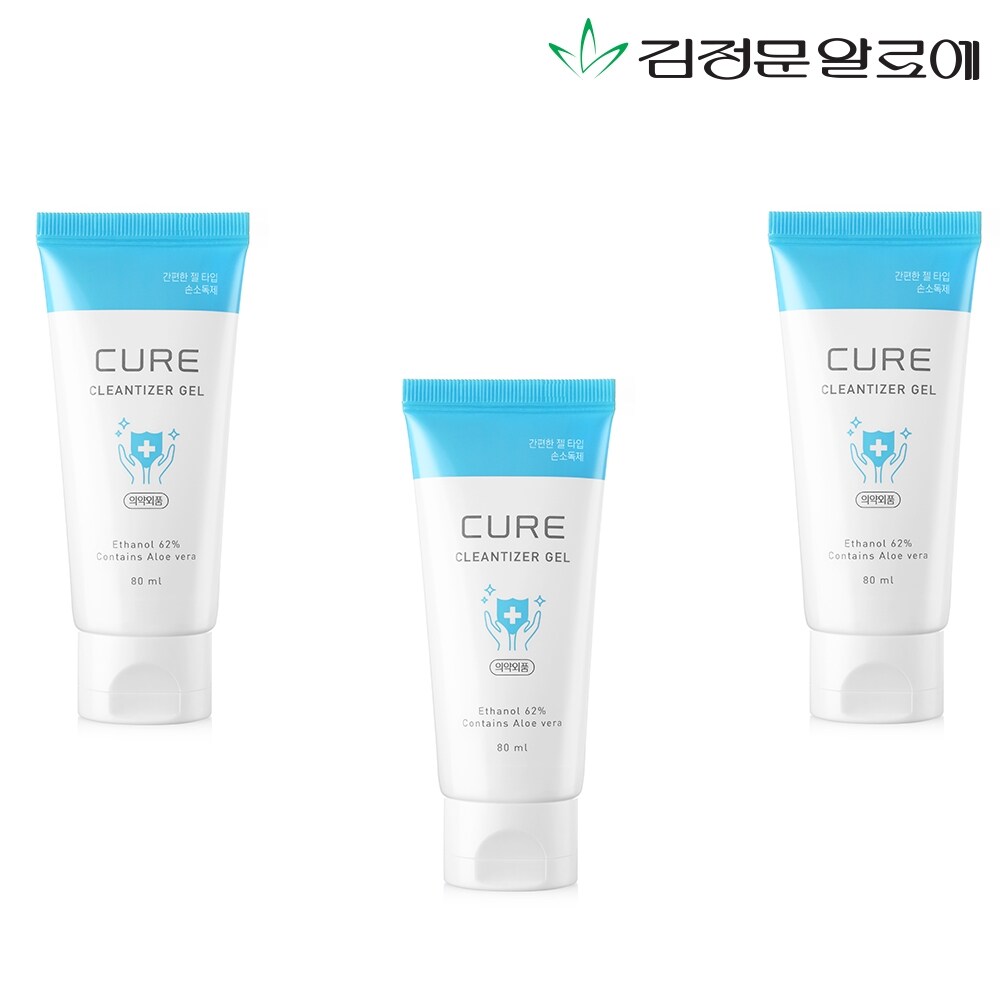 김정문알로에 큐어 클린타이저겔 80ml 3개 : 신세계라이브쇼핑