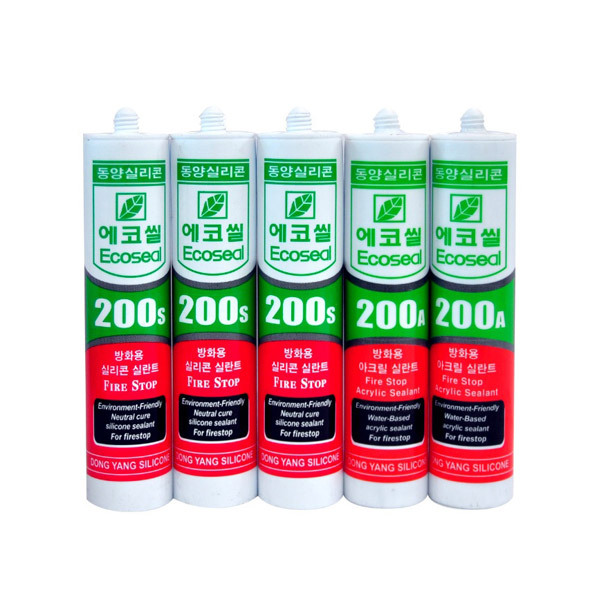실리콘 방화용 실란트 에코씰 200-S 흑색 25P 1박스 : 스타x리빙