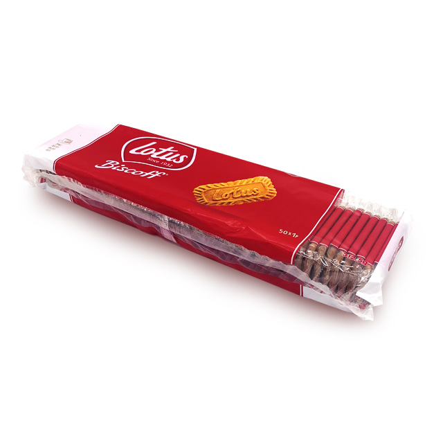 로투스 비스코프 비스킷 쿠키 커피과자 50개입 개별포장 312.5g : 카페 아울렛