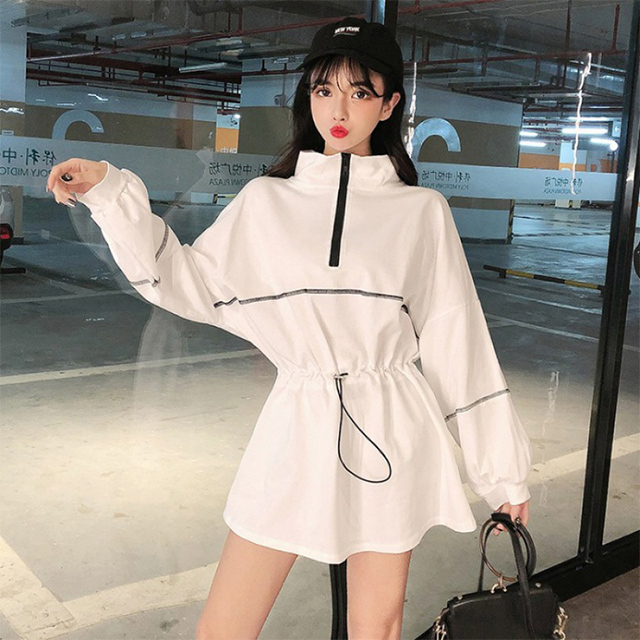 여성 가을 허리 끈 숏원피스 Y196 : 티에스컴퍼니