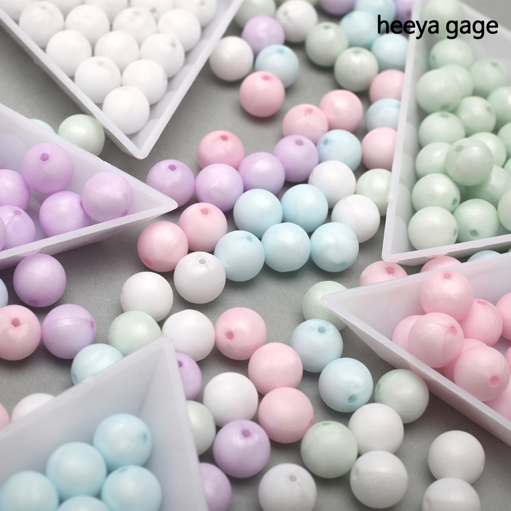 솜사탕 원형 비즈 8mm 시드 비즈 부자재 팔찌만들기 DIY 실팔찌 공예재료 : 히야가게
