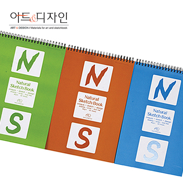 아트앤디자인 네츄럴 스케치북 90g 미색 B4/드로잉북 : 오피스굿