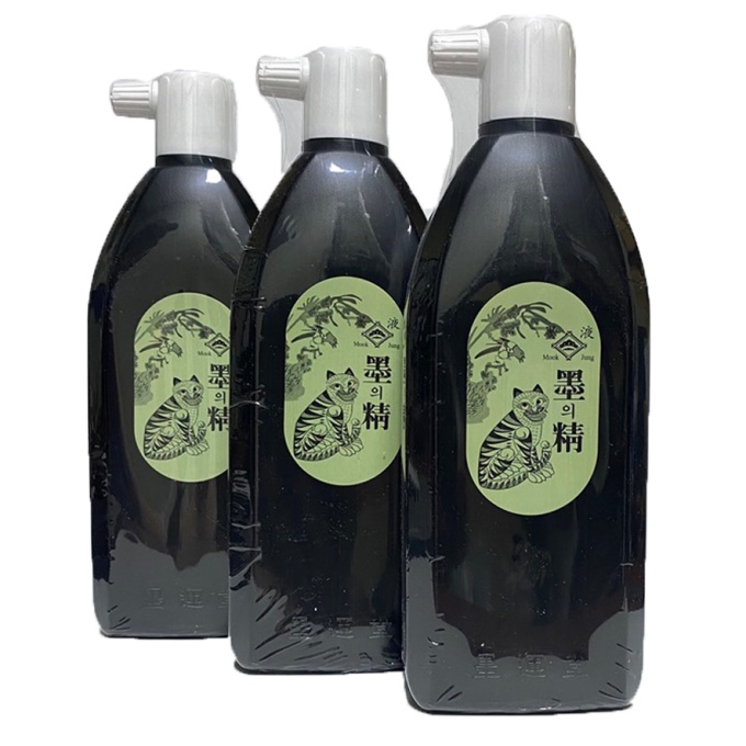 서예먹물 묵의정 180ml 450ml 연습용 먹즙 캘리그라피 재료 도구 미술 용품 묵액 : 거성문화사