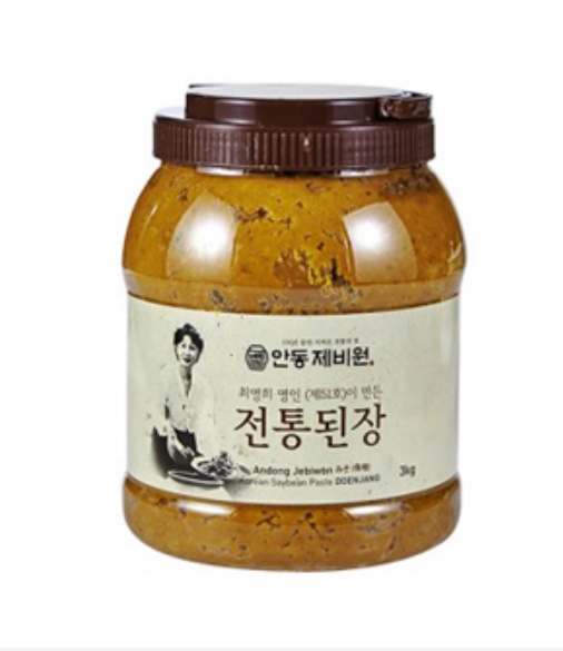 [전통식품] 안동제비원 전통된장 식품명인 재래식 시골 3kg, 1개 : 식자재프로