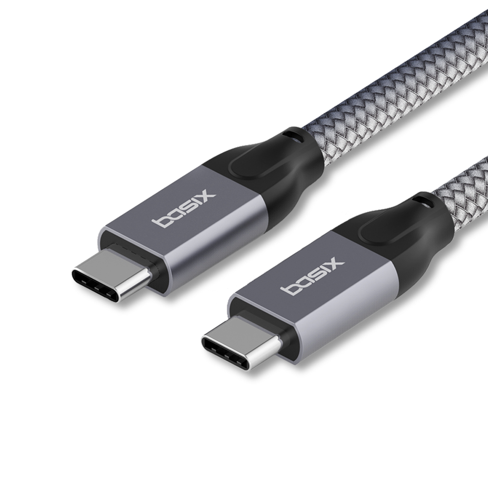 베이식스 엠 100W CtoC 맥북 고속 충전 데이터 케이블 USB 3.2 10Gbps : 디큐브