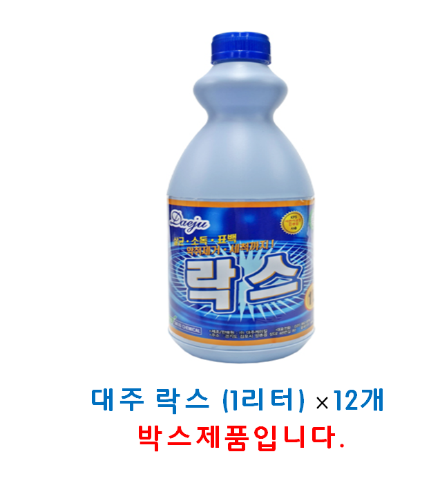 대주 락스 1리터×12 (박스제품) : 방주산업