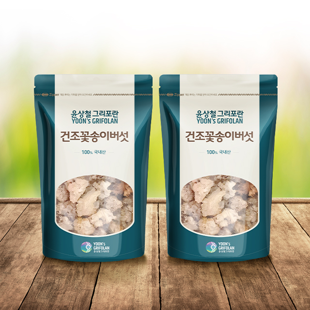 그리포란 원목건조꽃송이버섯 100g+100g 세트 베타글루칸 고함량 면역증강 : 유앤디 인터내셔널