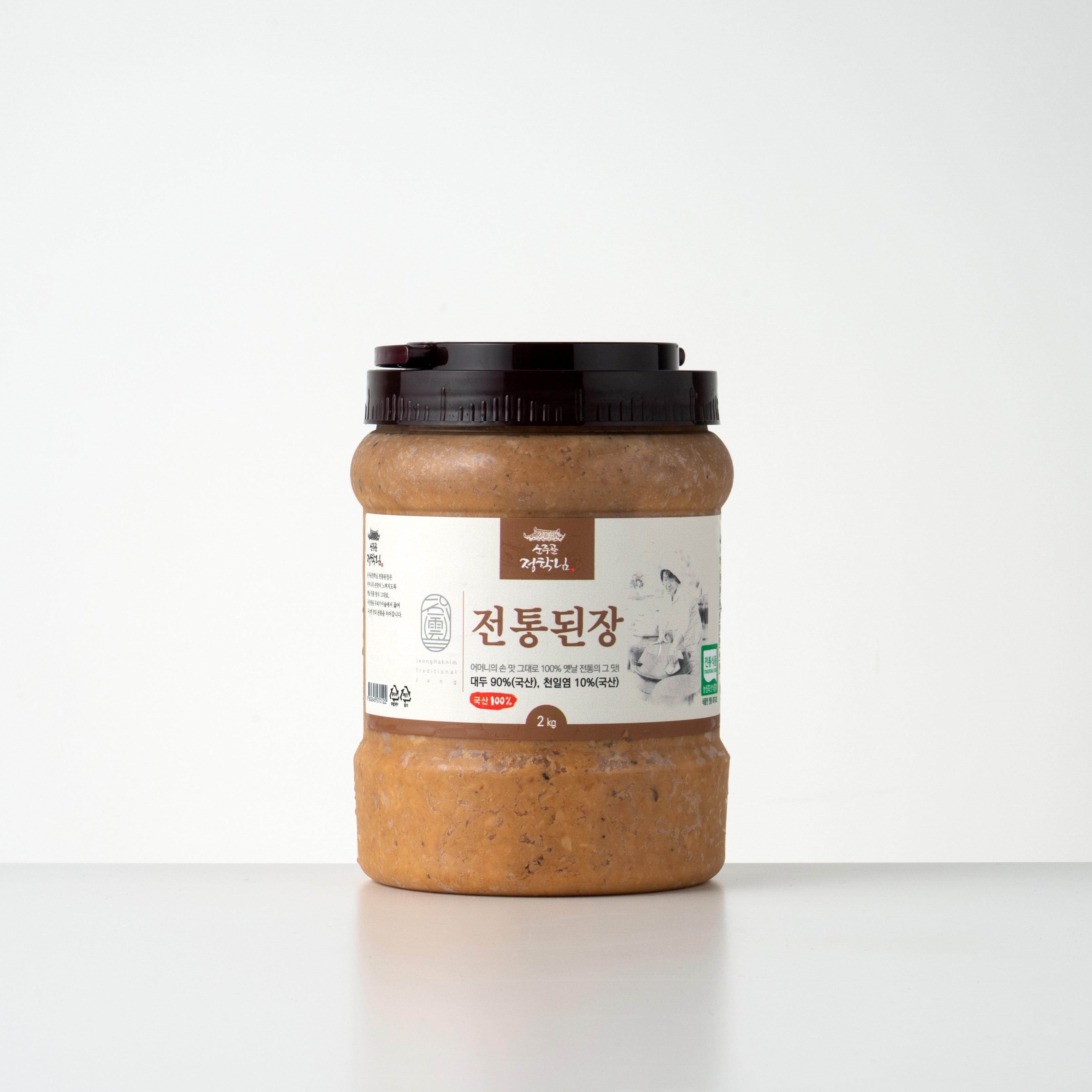 운주골 정학님 전통 된장 2kg : 운주골정학님청국장