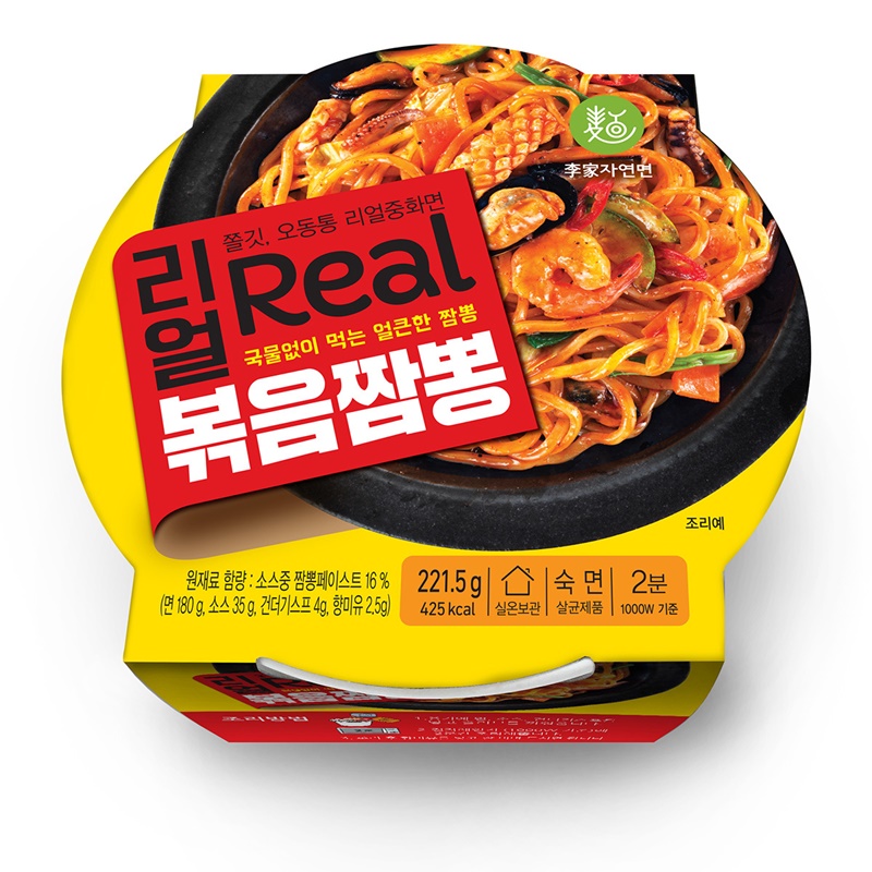 이가자연면 볶음짬뽕 용기면 221.5g x 6 : 베프클럽