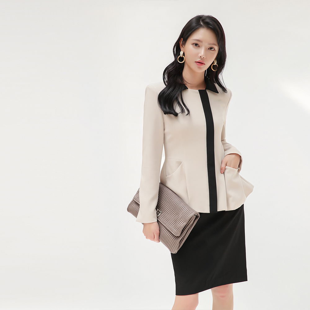 달시 베이지 면접 정장 호텔유니폼 오피스룩 사무복 피부미용 피부과 코디네이터 : 라린느스타일