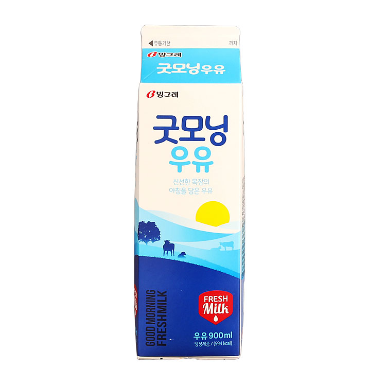 빙그레 굿모닝우유 900ML : 청춘푸드몰