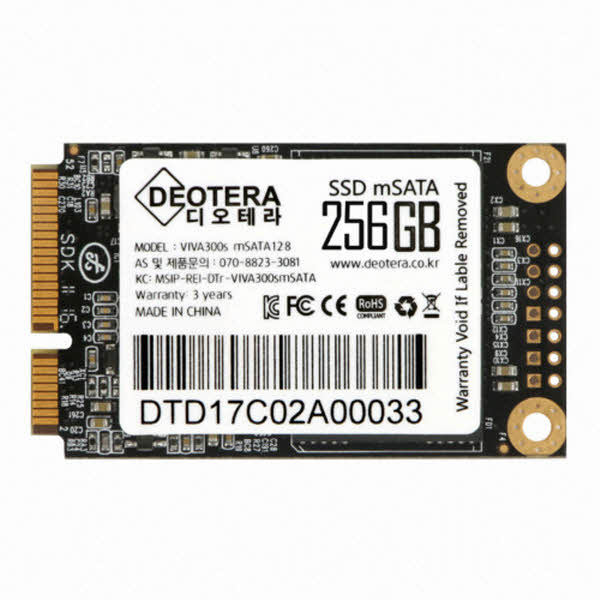 디오테라 VIVA 300S LITE mSATA 256GB : THE SSD
