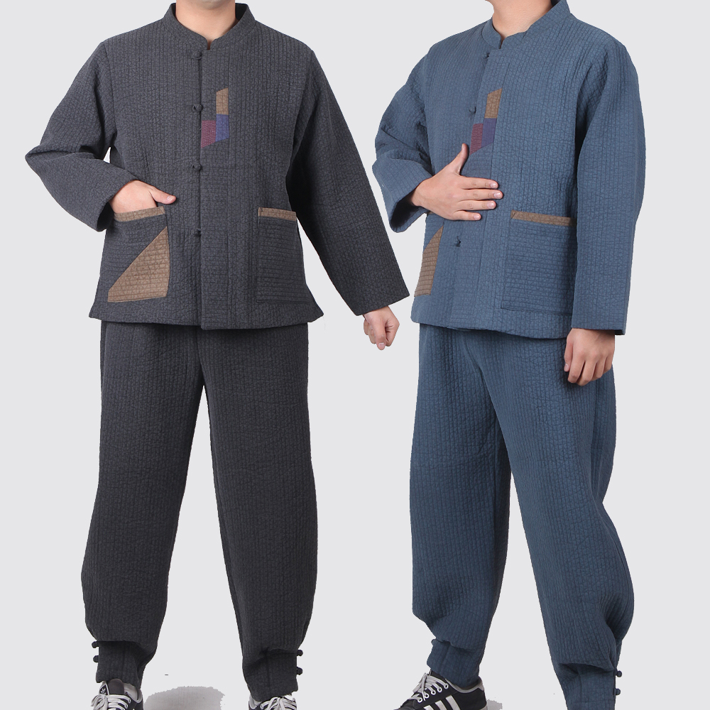 MM236 남성 남자 누빔 배색 저고리 바지 세트 생활한복 개량한복 법복 절복 : 매듭우리옷