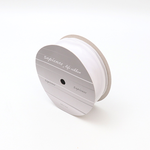 실루엣리본 40mm 화이트 선물 포장 끈 : 주식회사 아임팩킹
