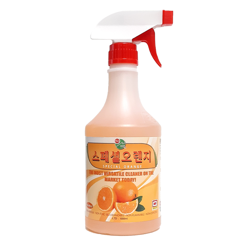 월드크린 PB-1 스페셜 오렌지 650ml 2개+1L 2개 고농축 세정제 세제 찌든 때 청소 업소용 리필 : 월드크린