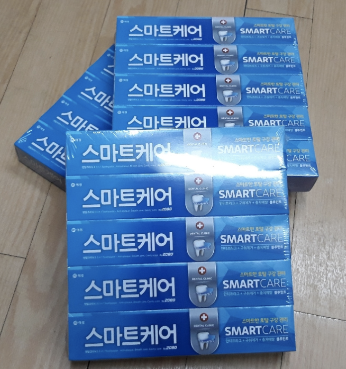 스마트케어 치약 190g x 10개 : 록히드스토어