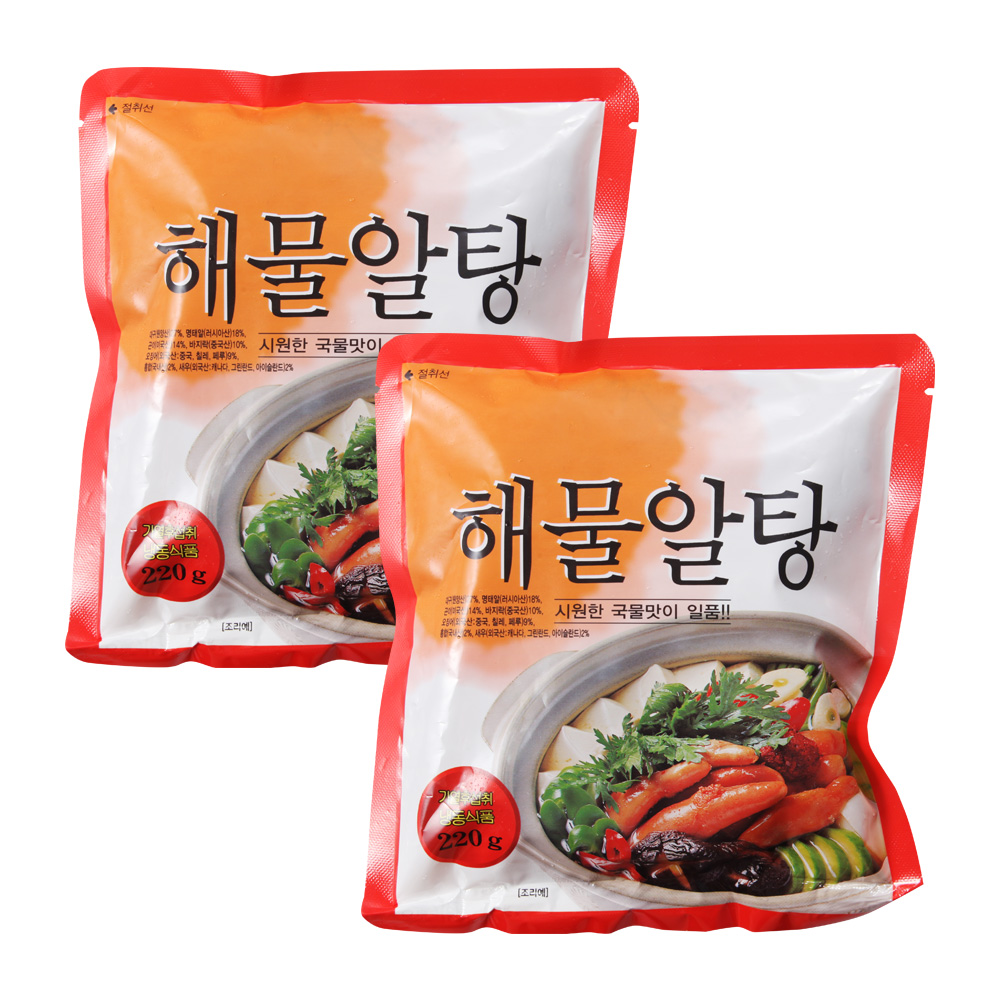 냠냠 해물 알탕 (220gX2팩) 해물탕 간편국 오웰스 : 대종푸드 오웰스