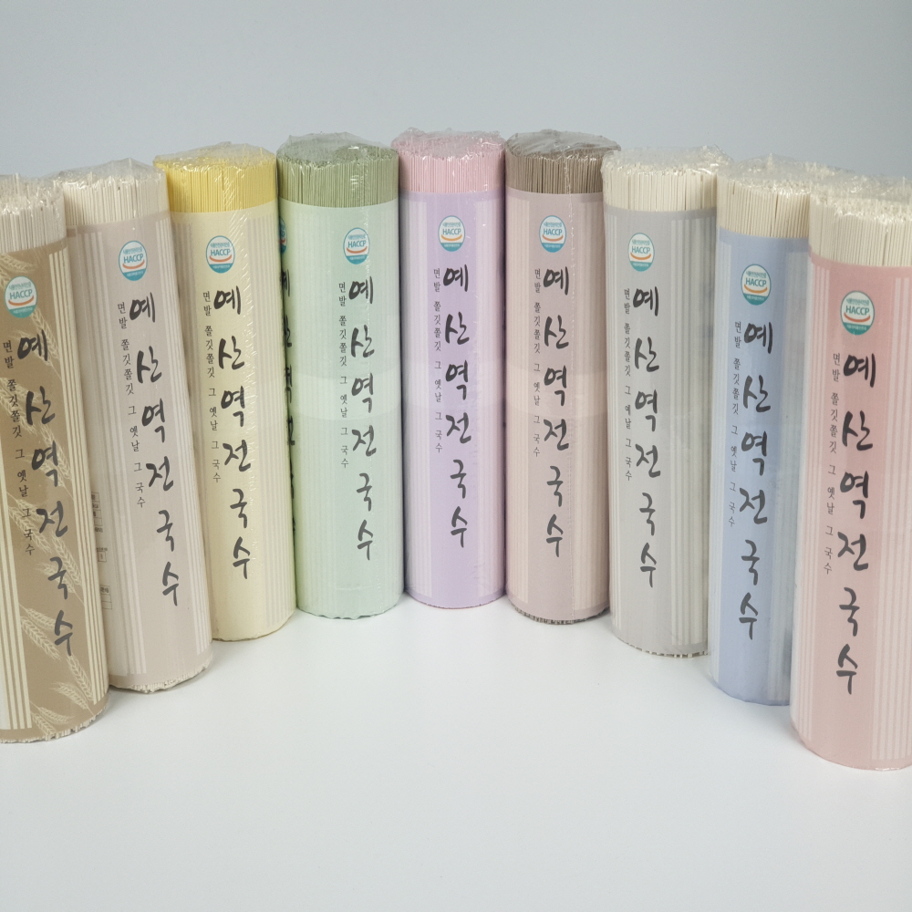 예산 역전국수 소면, 중면, 메밀, 칼국수, 어죽, 치자, 클로렐라, 백년초 선택6개 반박스 배송 [眞] : 국수