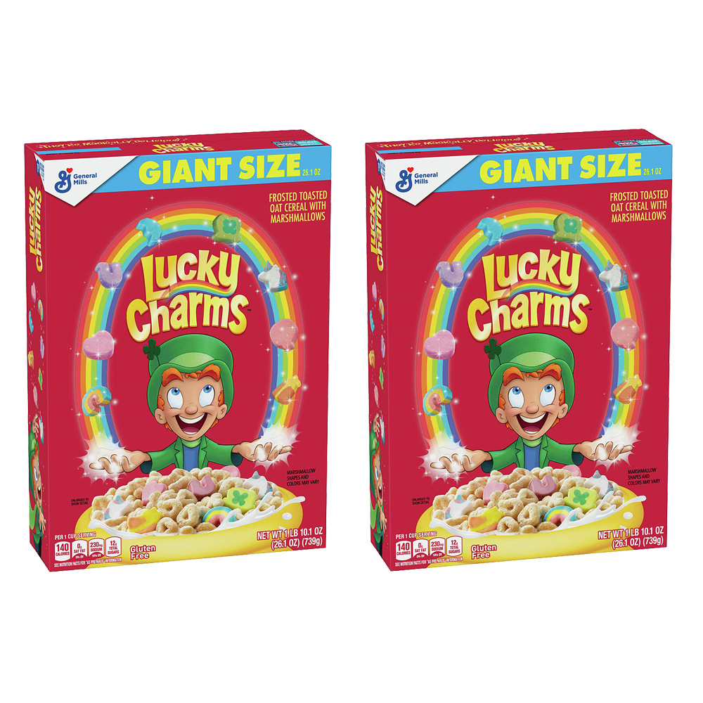제너럴 밀스 럭키참스 Lucky Charms 마시멜로우 시리얼 739g 2팩 : 카멜레온 마트