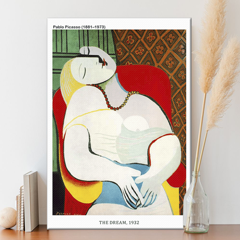파블로 피카소 명화 no26 꿈 드림 패브릭포스터 XS (19 x 28cm) : 헤이데이윤