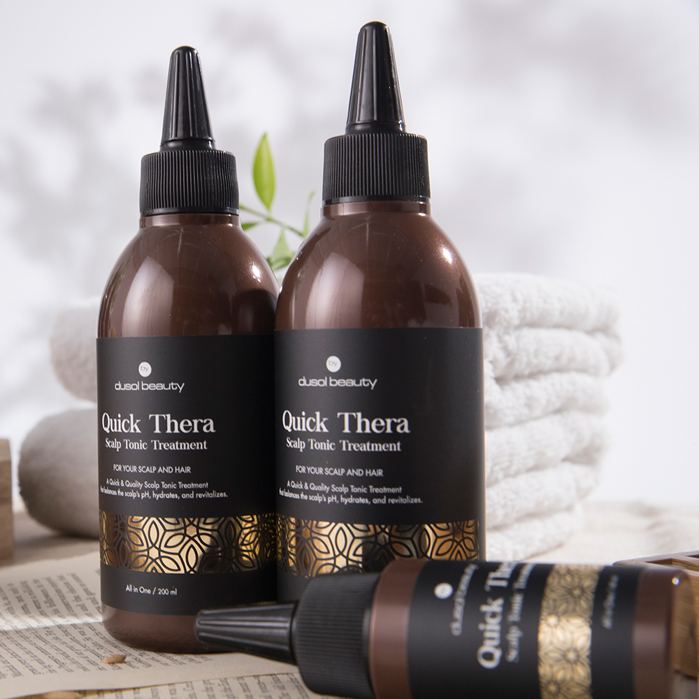 홈쇼핑방영 퀵테라 헤어 트리트먼트 두피케어 탈모샴푸 스칼프토닉 200ml : 브라운엑스투