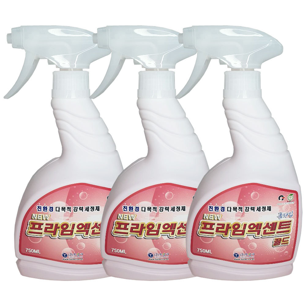 뉴프라임엑센트골드 750ml 3개 친환경 다목적세정제 : 엘케이월드