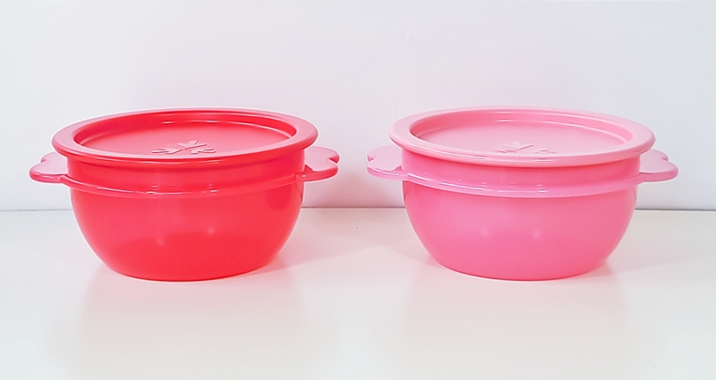 타파웨어 스프링 보울 소형 500ml 레드,핑크 (2P-1세트) : 카일라